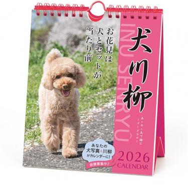 2026年1月始まりカレンダー 卓上 週めくり プードル川柳