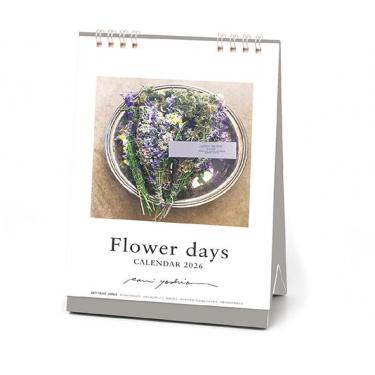 2026年1月始まりカレンダー 卓上 週めくり フラワーデイズ