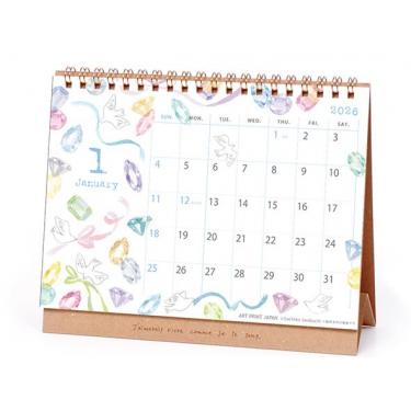 2026年1月始まりカレンダー 卓上 いわぶちさちこ