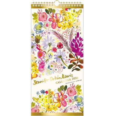 2026年1月始まりカレンダー 壁掛け ゴールドアクセント ジェニファー