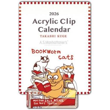 2026年1月始まりカレンダー 卓上 アクリルクリップ kugetakashi