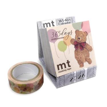 2026年1月始まり 日めくりカレンダー mt 限定マスキングテープ付き