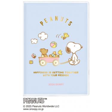 2025年10月始まり手帳 月間 A6 ピーナッツ オモチャ
