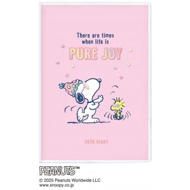 2025年10月始まり手帳 月間 A6 ピーナッツ ダンス