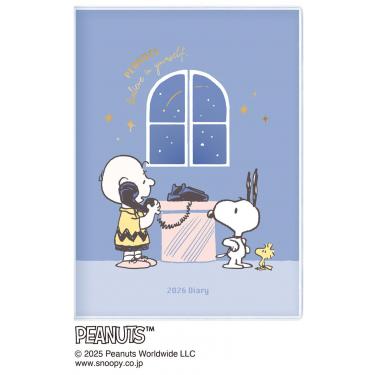 2025年10月始まり手帳 月間 ガントチャ-ト B6 ピーナッツ 電話