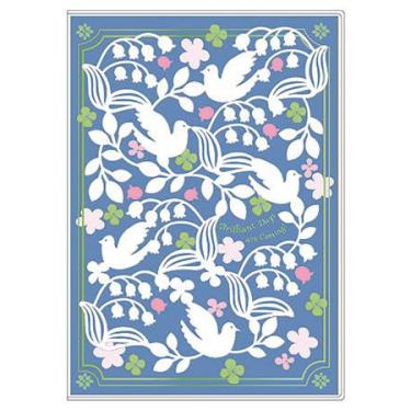 2025年10月始まり手帳 月間 A6 切り絵 バード