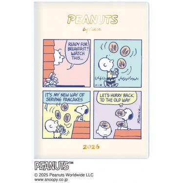 2025年12月始まり手帳 週間ブロック B6 ピーナッツ コミック