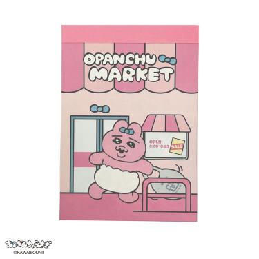 ミニメモ おぱんちゅうさぎ おぱんちゅマーケット