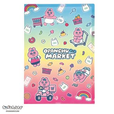 A4クリアファイル おぱんちゅうさぎ ちらし柄