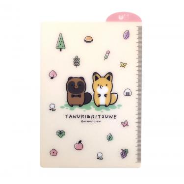 下敷き B6 タヌキとキツネ【ロフト限定】