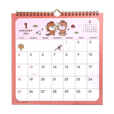 2026年1月始まりカレンダー 壁掛け うさまる【ロフト限定】
