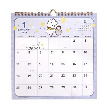 2026年1月始まりカレンダー 壁掛け ねこぺん日和【ロフト限定】