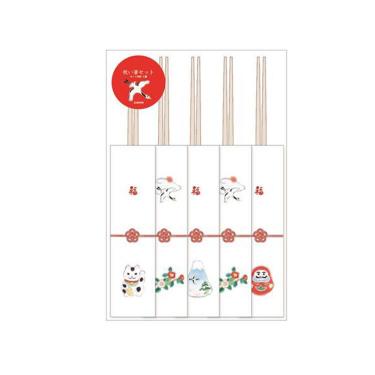 祝い箸セット 池田衣絵 五膳入【ロフト限定】