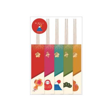 祝い箸セット 柿本芳枝 五膳入【ロフト限定】