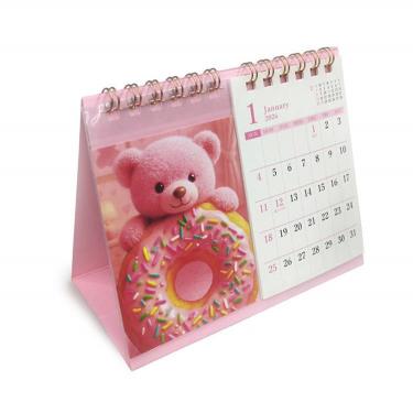 2026年1月始まり 卓上 推し色カレンダー ピンク【ロフト限定】
