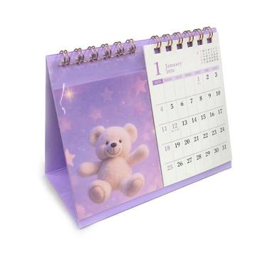 2026年1月始まり 卓上 推し色カレンダー パープル【ロフト限定】