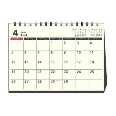 2026年4月始まりカレンダー 卓上 B6 DAY STATION ベーシック