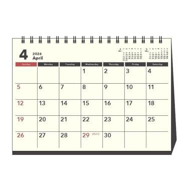 2026年4月始まりカレンダー 卓上 A5 DAY STATION ベーシック