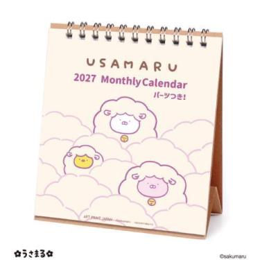 2027年カレンダー 卓上 LINEハンドメイド うさまる