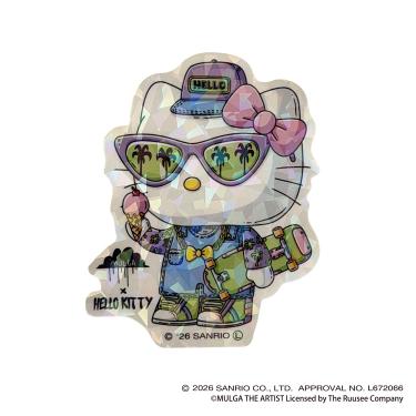 ステッカー　モルガ×サンリオキャラクターズ　０１　ハローキティ