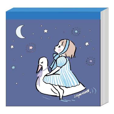 ブロックメモ 252% Swan boat