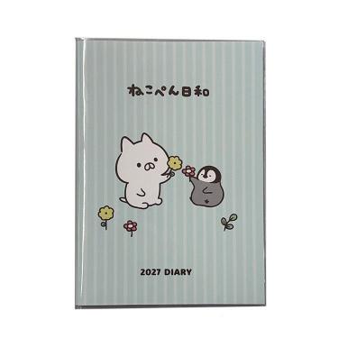 2027年1月始まり手帳 B6 週間バーチカル ねこぺん日和【ロフト限定】