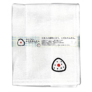 かや生地ふきんあさごはん 30×30cm おむすび