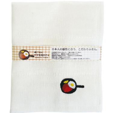 かや生地ふきん晩ごはん 30×30cm ハンバーグ