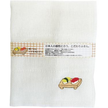 かや生地ふきん晩ごはん 30×30cm おすし