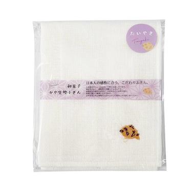 かや生地ふきん 和菓子 30×30cm たいやき