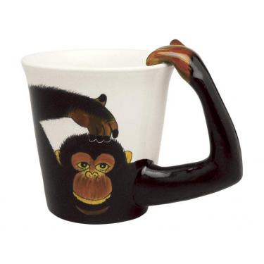 ハンドペイント立体マグカップ モンキー ミーラープ