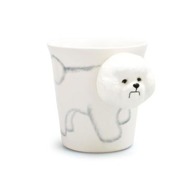 ハンドペイント立体マグカップ ビションフリーゼ ミーラープ