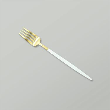 GOA ゴールド デザートフォーク 18.5cm ホワイト