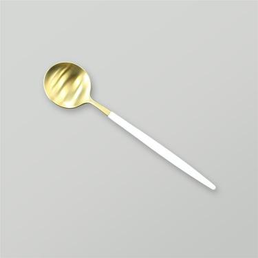 GOA ゴールド デザートスプーン 18cm ホワイト