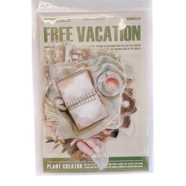 フレークシール フリーバケーション グリーン