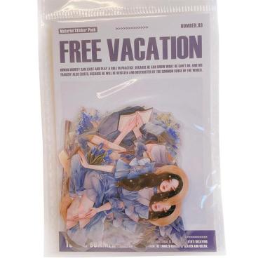 フレークシール フリーバケーション ネイビー