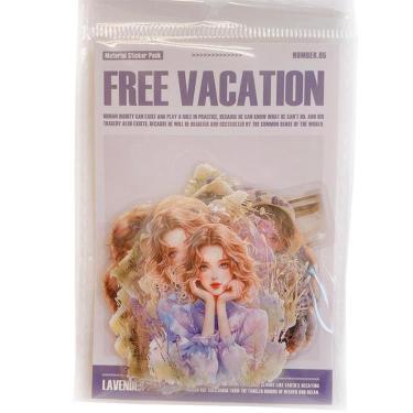 フレークシール フリーバケーション パープル