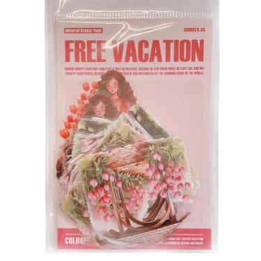 フレークシール フリーバケーション レッド