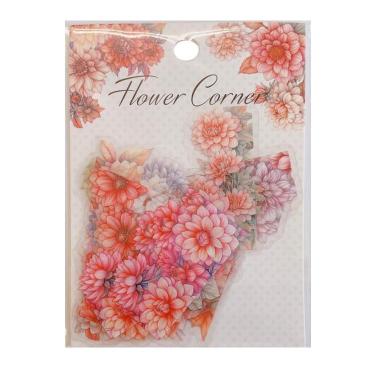 フレークシール フラワーコーナー ダリア