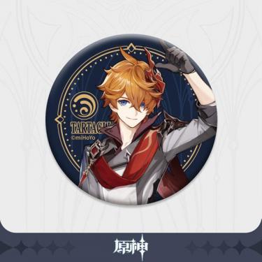 【数量限定】 原神 ファデュイシリーズ キャラ缶バッジ タルタリヤ ピンズ・ピンバッジ・缶バッジ