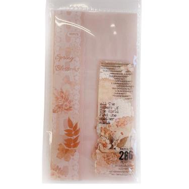 フレークシール フラワー ブラウン