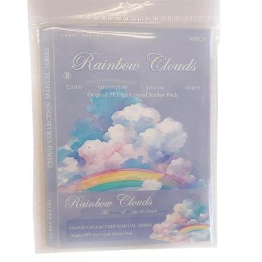 フレークシール 雲コレクション レインボー