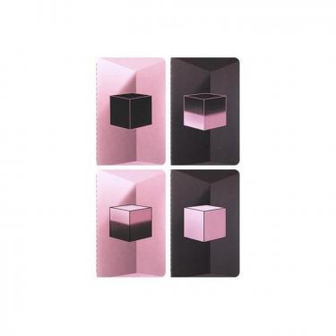 ブラックピンク×モレスキン カイエジャーナル ポケット 無地 4冊セット