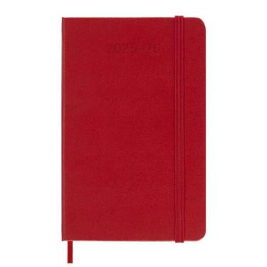 2025年7月始まり 週間レフト ポケット 18ヶ月ダイアリー モレスキン ハードカバー レッド
