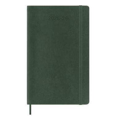 2025年7月始まり 週間レフト ラージ 18ヶ月ダイアリー モレスキン ソフトカバー グリーン
