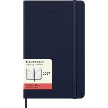 2027年1月始まり手帳 デイリー ラージサイズ ハードカバー モレスキン ブルー