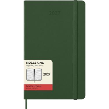 2027年1月始まり手帳 デイリー ラージサイズ ハードカバー モレスキン グリーン
