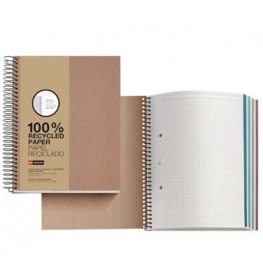 リサイクルリングノート A5 DIY 方眼