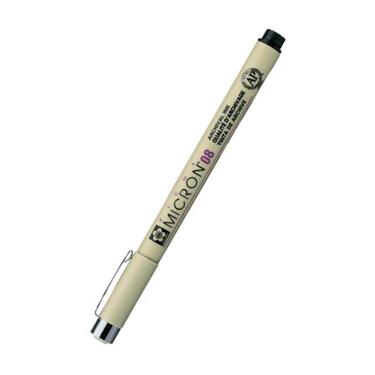 ピグママイクロン サインペン 0.8mm 水性 ブラック