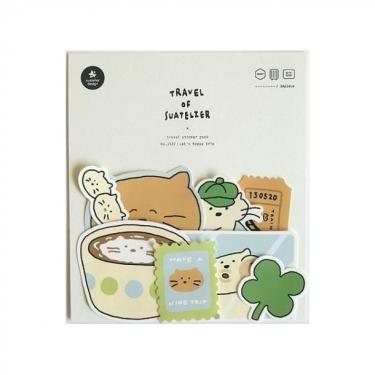 スワテリエ フレークステッカー cat’s happy trip